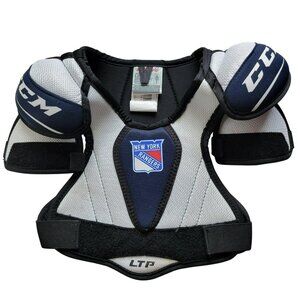 CCM NEW YORK RANGERS LTP Hockey Shoulder Pads Chest Protector Youth YT LG 4-4'4"